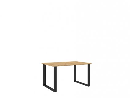 LOFT - Jídelní stůl š. 138 x 75 x 90, lamino Dub artisan/ černý kov (IMERIAL) "LP" (K150-E)MIMOŘÁDNÁ AKCE ORFA DO VYPRODÁNÍ ZÁSOB