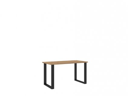 LOFT - Jídelní stůl š. 138 x 75 x 67, lamino Dub lancelot/ černý kov (IMERIAL) "LP" (K150-E) MIMOŘÁDNÁ AKCE ORFA DO VYPRODÁNÍ ZÁSOB