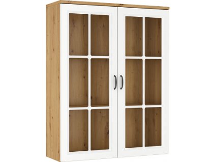 FLAMENGO 2W - nádstavec DUB ARTISAN/ BÍLÁ MDF (FLAWIA WHAR1002D nadst.) "LP" (2 balíky) (K150-E)