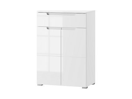 SAMOA 19 (SELENE 19) - SKŘÍŇKA - 2dvířková s 1šuplíkem - bílá mat / bílá lesk  (SZ) (K150-Z)