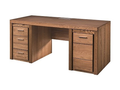 VANCOUVER 37  - psací stůl 1D3S - dub rustikal (VELVET 37 =3 balíky) (SZ) (K150-Z)