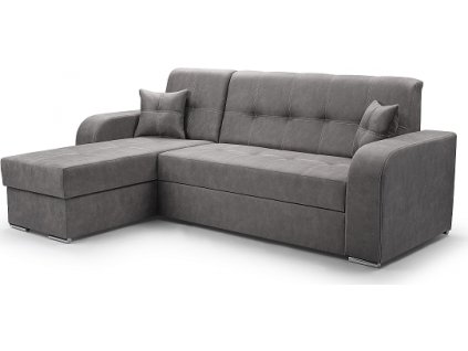 MARAJO - Levá sedací souprava (MISOL) látka ŠEDÁ -látka Queens 23 (IZ)(3balíky) (K250)