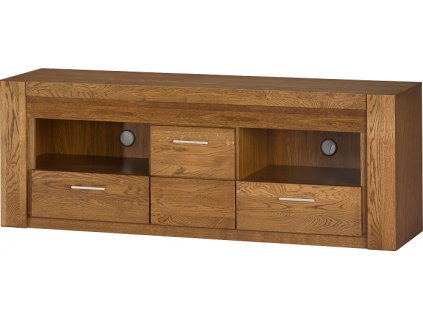 VANCOUVER 25  - TV stolek 1D2S - dub rustikal (VELVET 25) (smontovaný nábytek) (1 balík) (SZ) (K150-Z)