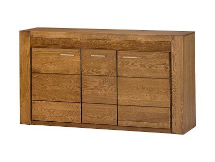 VANCOUVER 45  - komoda 3D - dub rustikal (smontovaný nábytek) (VELVET 45) (1 balík) (SZ) (K150-Z)