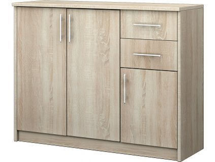 BELLA 10 -  botník 3D2S vysoký, lamino -  dub sonoma (SZAFKA X10) (IZ) (K150-Z)