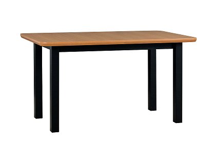 VENUŠE 2S (WENUS 2S) jídelní stůl dubová dýha přírodní/ nohy černá - kolekce "DRE" (K150)