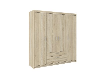 EVERLY 4D - skříň BEZ NÁDSTAVCE Dub sonoma (ELENA SO04=4BALÍKY) "LP" (K150)