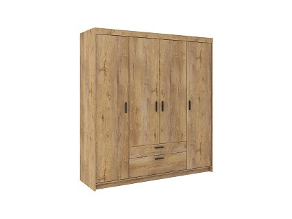 EVERLY 4DN - skříň s nádstavcem Dub lefkas (ELENA DL04 2S+NAELDL04=6BALÍKŮ) "LP" (K150)