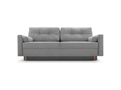 PALIO - rozkládací pohovka, látka SVĚTLE ŠEDÁ Queens 21-vzor A,(Pastella=3balíky) (IZ) (K250)