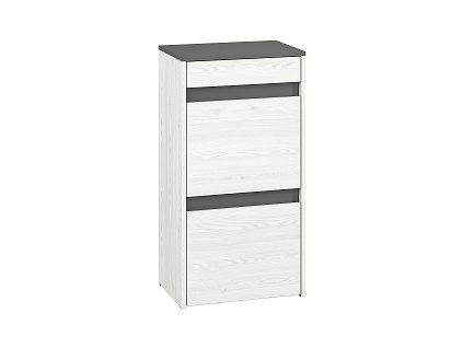 HATTERIA 04 - Botník 2K1S,lamino Borovice bílá/ šedá  (ML) (Hyga04=1BALÍK) (K150)***