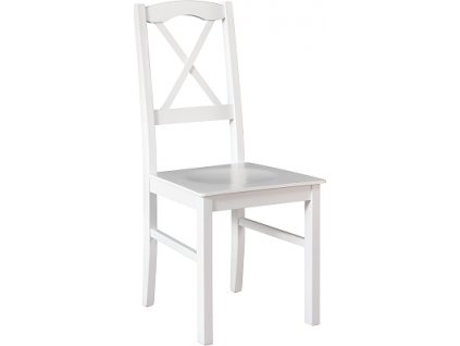 NIEL 11D (NILO 11D)-jídelní židle celodřevěný sedák BÍLÁ - kolekce "DRE" (K150-E)