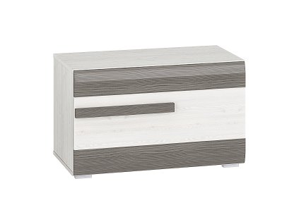 BERNIS 21N -botník 1K, lamino, borovice bílá/ borovice bílá/ šedá (ML) (BLANCO21N=1BALÍK) (K150)