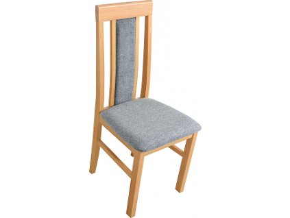 NIEL 2 - jídelní židle (NILO 2) - dřevo dub grandson/ nová látka šedá č.16B= Aston 17 - kolekce "DRE"  (K150-E)