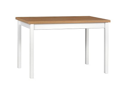 MAXMILIÁN 3 - jídelní stůl  (MAX 3) lamino dub grandson / nohy bílá - kolekce "DRE" (K150-Z)