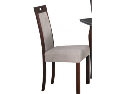 Romana 5 - jídelní židle Ořech / látka světle hnědá č. 3B (pův.3X) - (ROMA 5) kolekce "DRE"  (K150-Z)