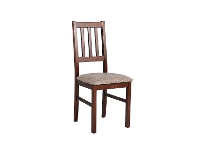 BOSANOVA 4 (BOSS 4) jídelní židle ořech/látka světle hnědá žinylka č.2*** (DM)- kolekce "DRE" (K150)