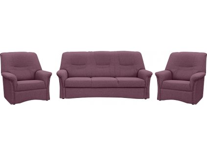 AMARILA 3R+1+1 (ADENA 3R+1+1) rozkládací  - látka SS24 BORDO , kolekce "FN" (K250)NOVÁ LÁTKA