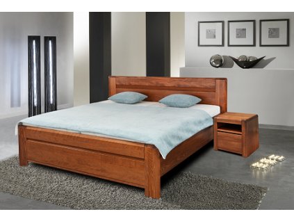 ESTER BV 180 (ERNESTA BV ) - dřevěná postel s úp (bal.č.5) a rošty (2xč.14BV26) boční výklop (BAL.6) + (bal.č.1,2,3,4) - VIŠEŇ kolekce "FN" (K150-Z)
