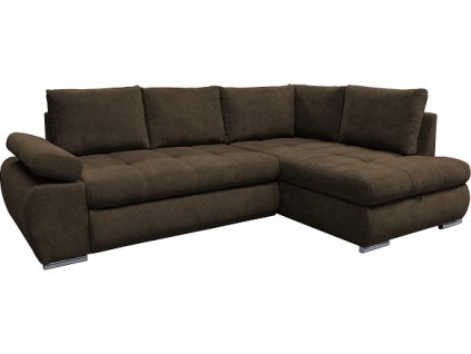 SKYLINE - Pravá -(SKY) sedací souprava látka tmavě hnědá ASTON 5 kolekce "GB"  (K250)