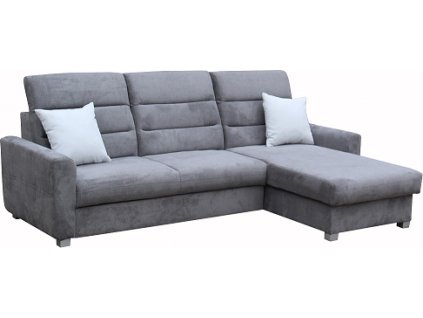 AGATA NEW - UNI - sedací souprava látka šedá Brooklyn antracit / polštáře sv.šedá ligh Fog- kolekce "FE" (FE) (K250)