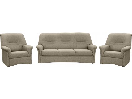 AMARILA 3R+1+1 (ADENA 3R+1+1) rozkládací  - látka SS01 SV.HNĚDÁ, kolekce "FN" (K250) NOVÁ LÁTKA