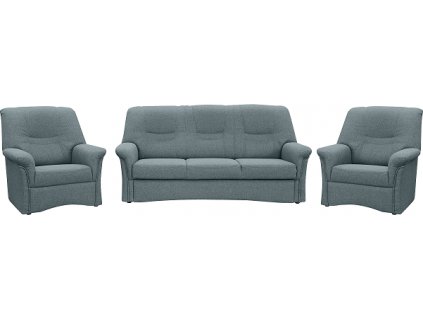 AMARILA 3R+1+1 (ADENA 3R+1+1) rozkládací  - látka SS22 TM.ŠEDÁ, kolekce "FN" (K250)NOVÁ LÁTKA