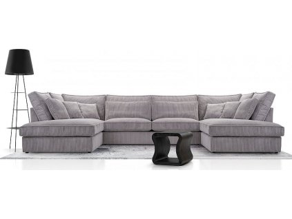 Sedací souprava do U CARNY, šedá