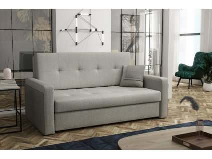 Rozkládací pohovka Vivian Mel III s úložným prostorem, šedá centauri 02/centauri 05