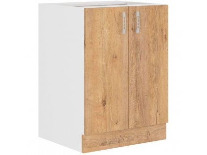 Spodní kuchyňská skříňka Sally 60-D-2F-BB, 2-dveřová, lefkas