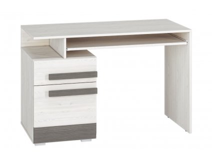 Psací stůl LANTANA/BLANCO 11, borovice sněžná/šedá