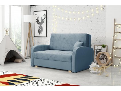 Rozkládací křeslo Vivian Soft II s úložným prostorem, modrá Mono239/Sorisso14