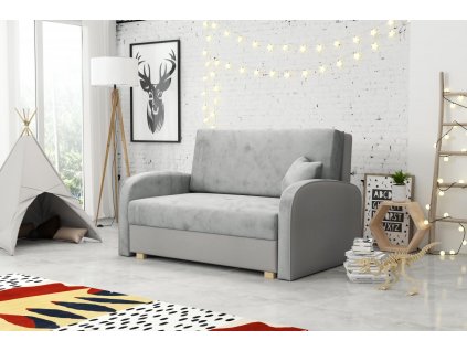 Rozkládací křeslo Vivian Soft II s úložným prostorem, šedá Mono244/Sorisso4