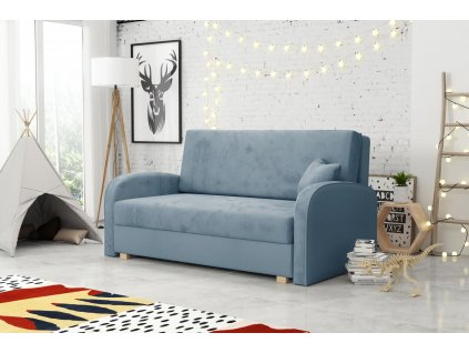 Rozkládací pohovka Vivian Soft III s úložným prostorem, modrá Mono239/Sorisso14