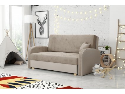 Rozkládací pohovka Vivian Soft III s úložným prostorem, béžová Mono232/ Sorriso5