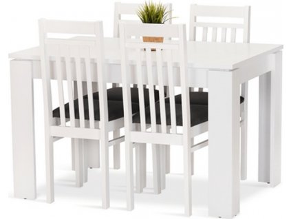 Jídelní set Dante 4 bílá/modrá