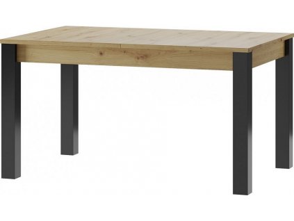 Rozkládací jídelní stůl LUCAS 40 dub artisan/černá mat