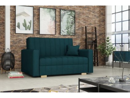 Rozkládací pohovka Vivian Relax II s úložným prostorem, tyrkysová Kronos 4