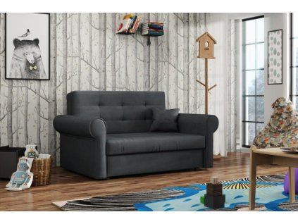 Rozkládací pohovka Vivian Silver II s úložným prostorem, šedá Kronos 22