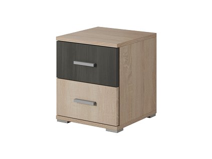 VERMONT 23 - Noční stolek 2S (Wenecja WE23) - Dub sonoma/ borovice černá  (IZ) (K150-Z)