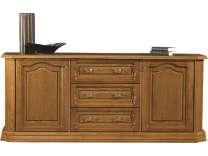 KOLUMBUS (KINGA)- komoda 2D3S/200 dvířka -šuplíky dřevo D3-200 x 85 x 50 kolekce"B" (K250-E)