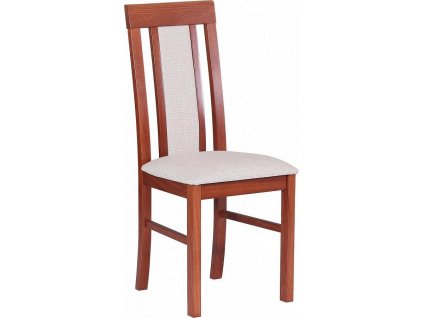 NIEL 2 - jídelní židle (NILO 2)- kaštan /nová látka 11B-Neve 13 světle hnědá - kolekce "DRE" (K150-E)