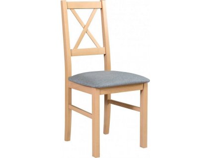 NIEL 10- jídelní židle (NILO 10) dub sonoma/ nová látka šedá č.16B =Aston 17(pův.17X***)  - kolekce "DRE" (K150-E)