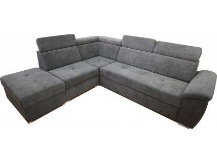 FONDUE II - Pravá - sedací souprava Alfa 20 šedohnědá  kolekce "FE" (FE) (K250-E)