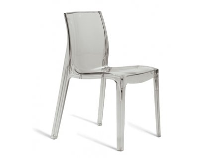 Plastová jídelní židle FEMME FATALE (Odstín polykarbonát transparente)