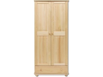 Šatní skříň FS-102, 2-dvéřová (Barva bez moření borovice)