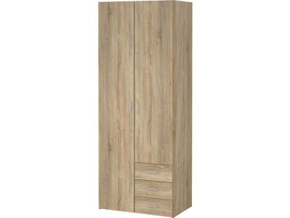 Šatní skříň Sid 2d3s sonoma 70425