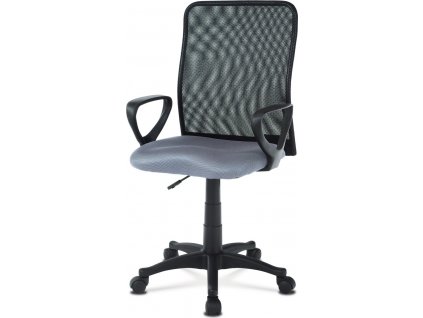 Dětská židle KA-B047 GREY, šedá/černý plast