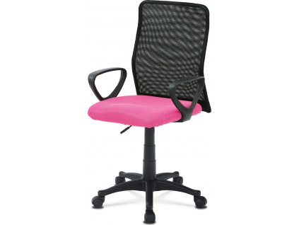 Dětská židle KA-B047 PINK, růžová/černý plast