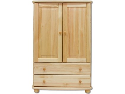 Skříňka DK-155, 2D2S, masiv (Barva bez moření borovice)