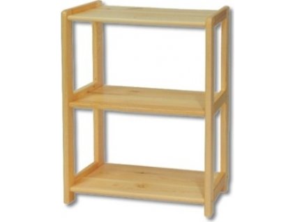 Policový regál GR-125 masiv (Barva bez moření borovice, Šířka 40 cm)